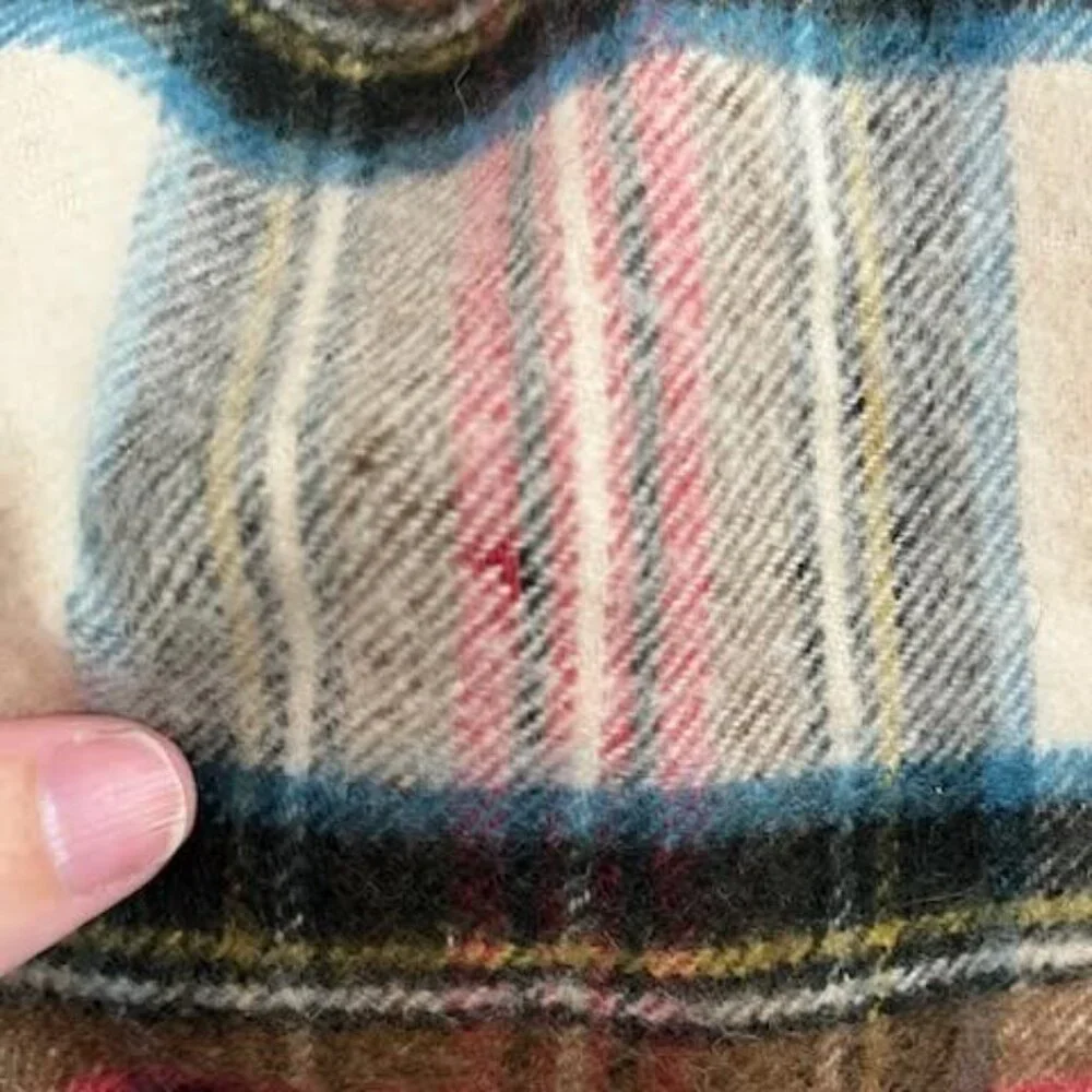Cashmere Tartan Scarf Dress Stewart by Johnstons of Elgin VTG Quite Luxury $495